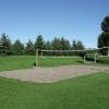 A Beach Volleyball court is available in the east playground area.